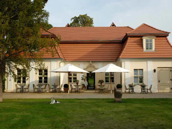 Ansicht Lindenhaus über die Wiese