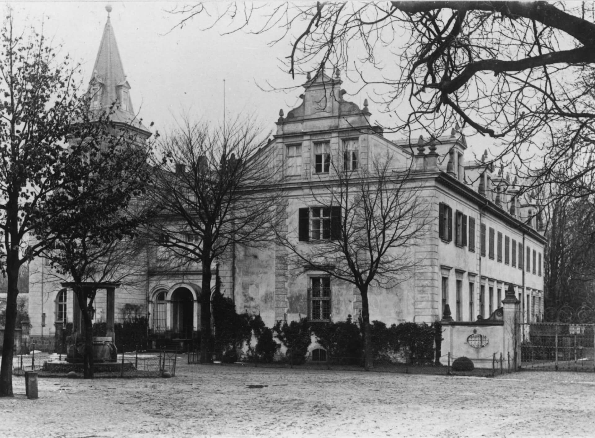 Historische Ansicht zur Geschichte von Schloss Liebenberg